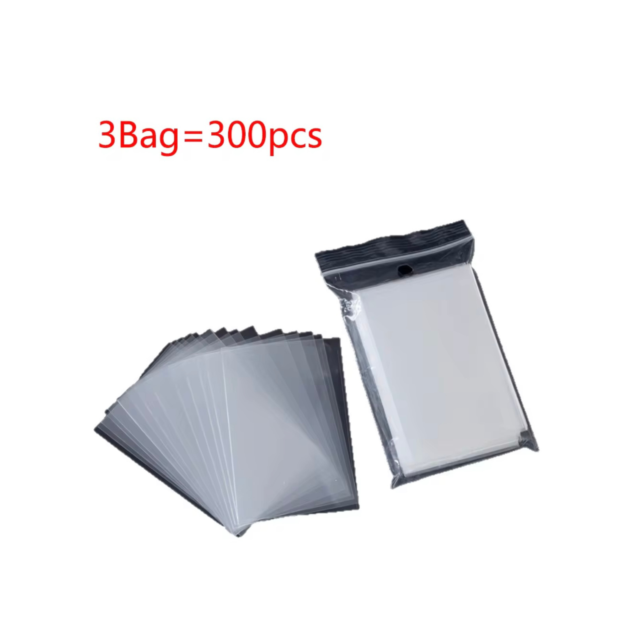 300 PCS Transparent Card Sleeves