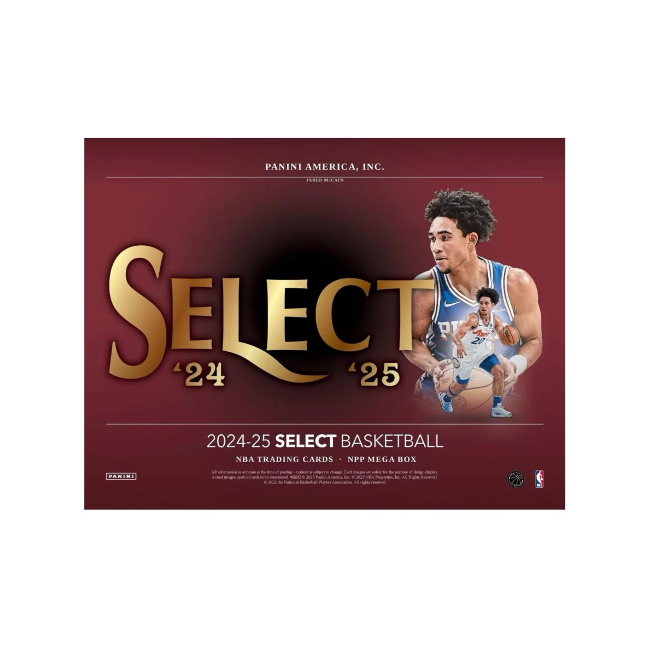 Panini 2024/2025 NBA Select Basketball Mega Box Red & Purple Cracked Ice Prizm