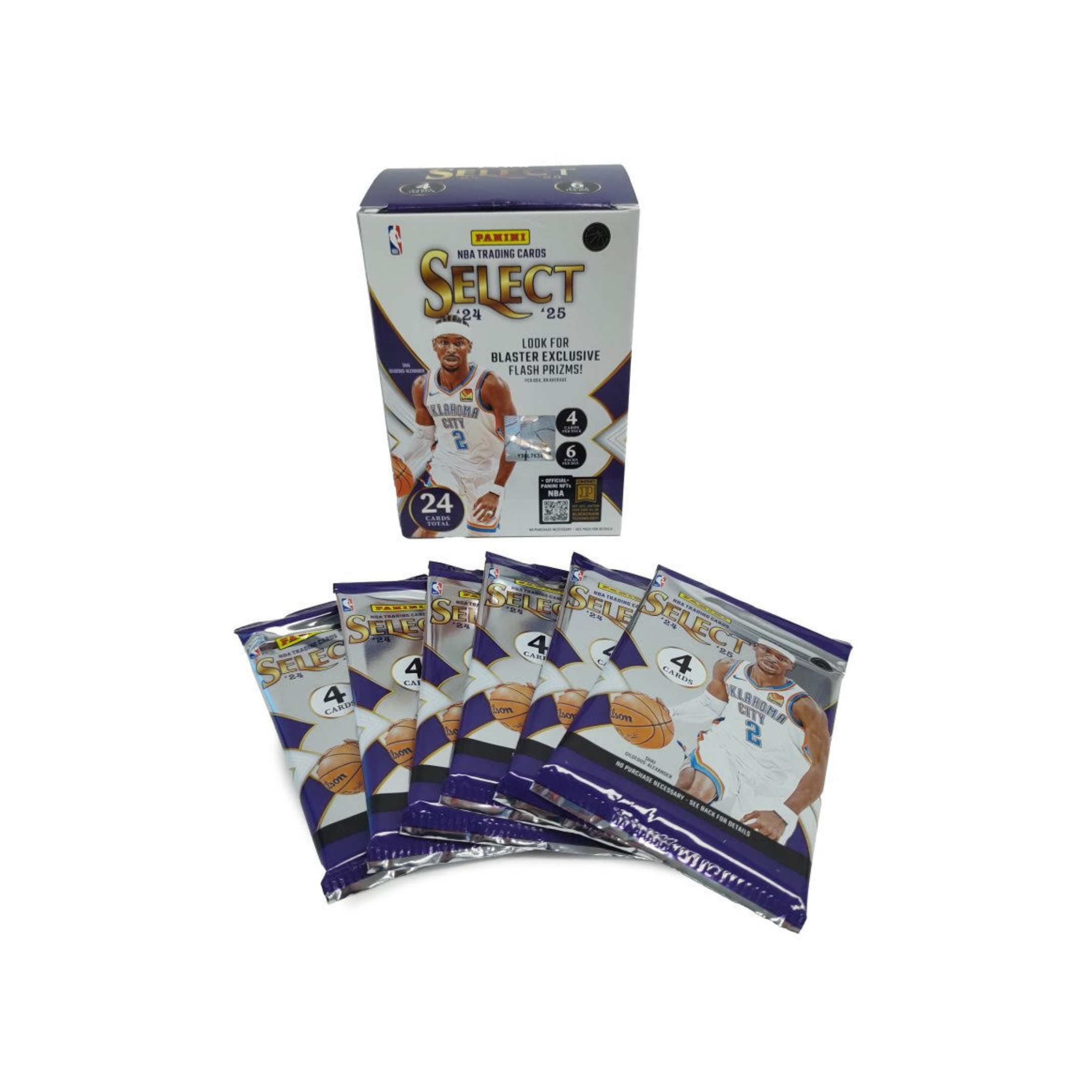 Panini Select 2024-25 NBA Basketball Trading Card Blaster Box