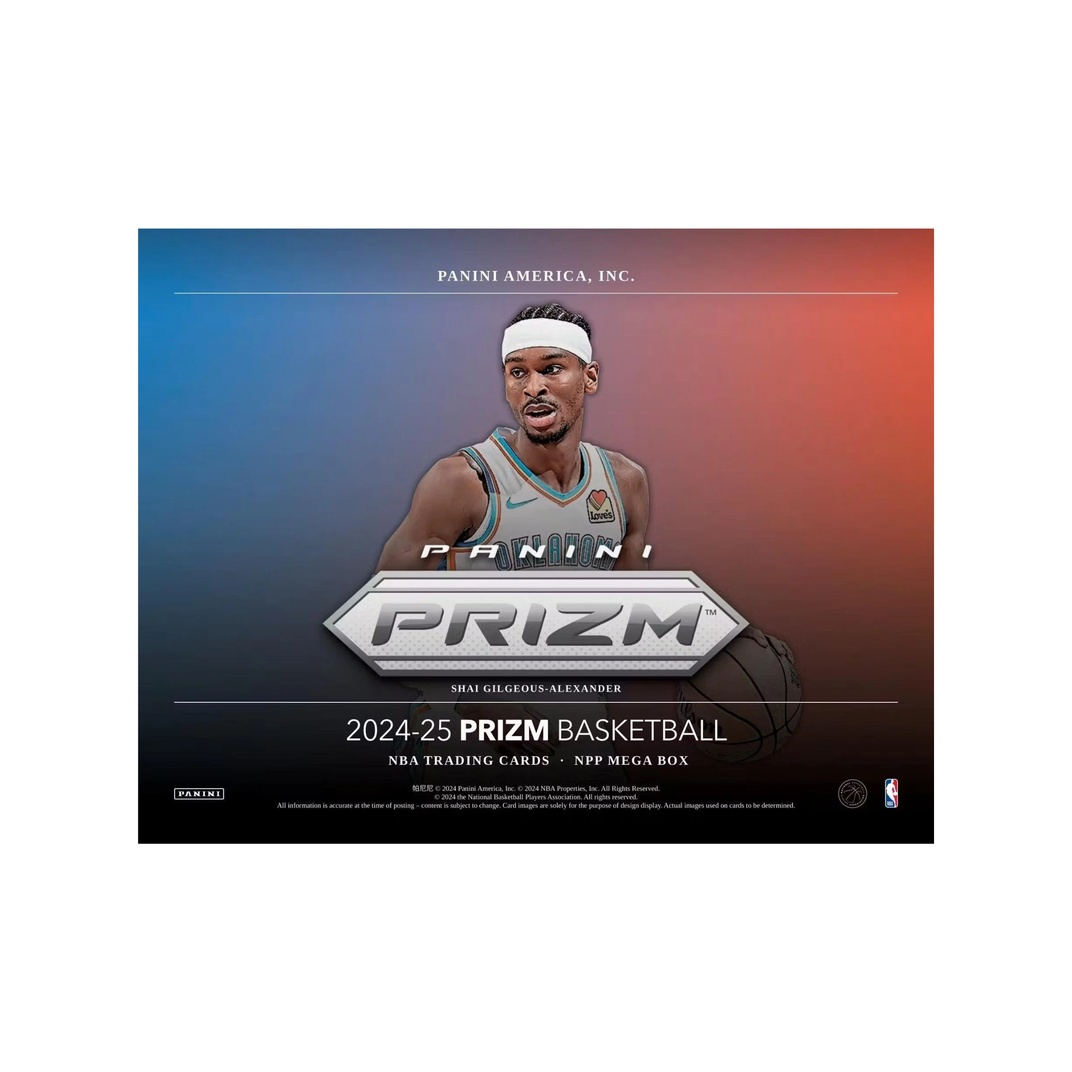 Panini 2024/2025 NBA Prizm Basketball Mega Box