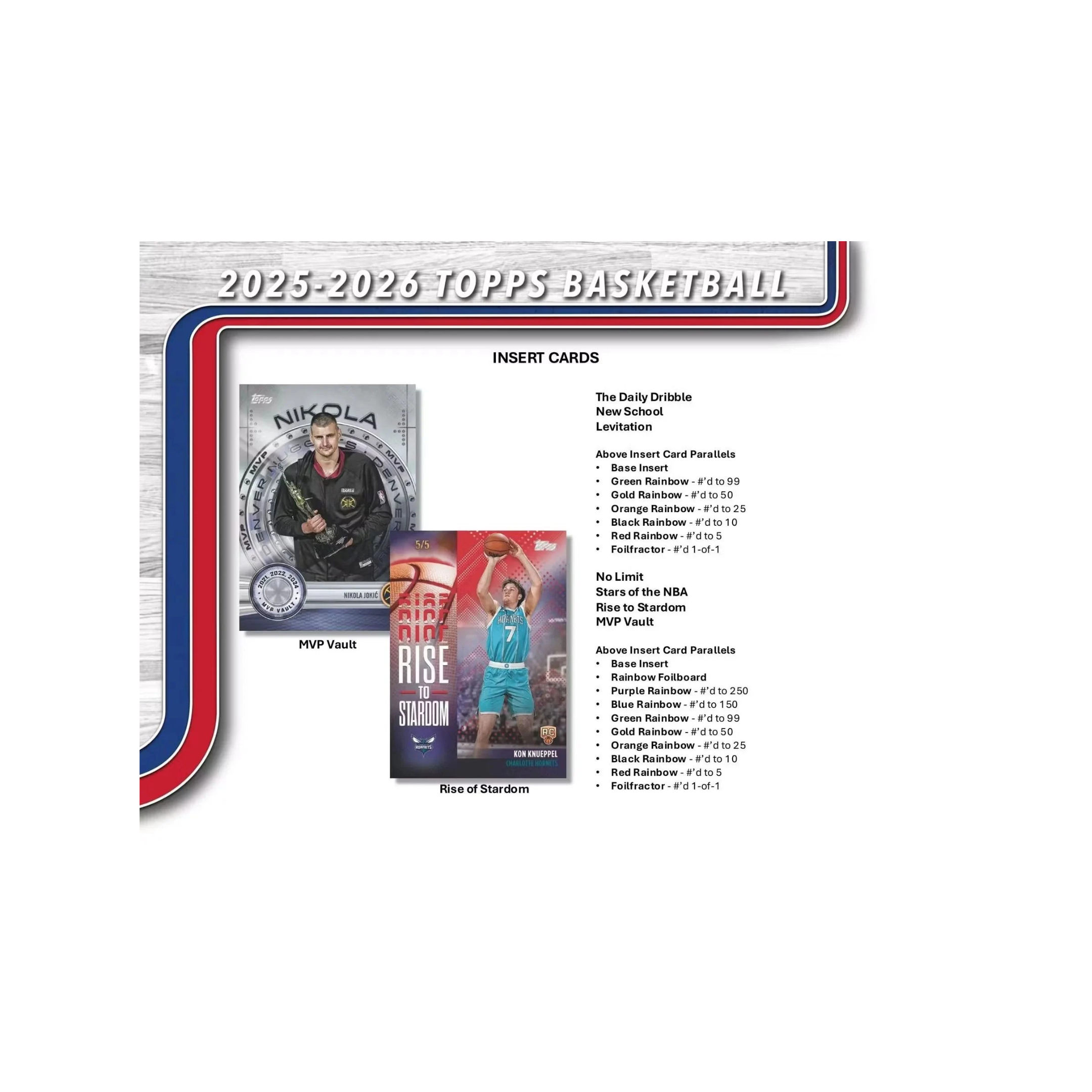 2025-26 Topps Basketball NBA Value Box / Blaster