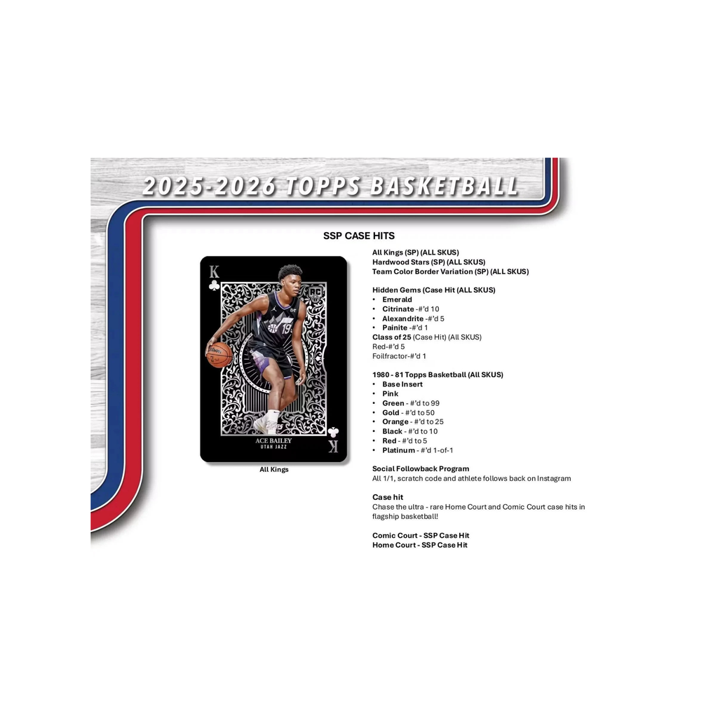 2025-26 Topps Basketball NBA Value Box / Blaster