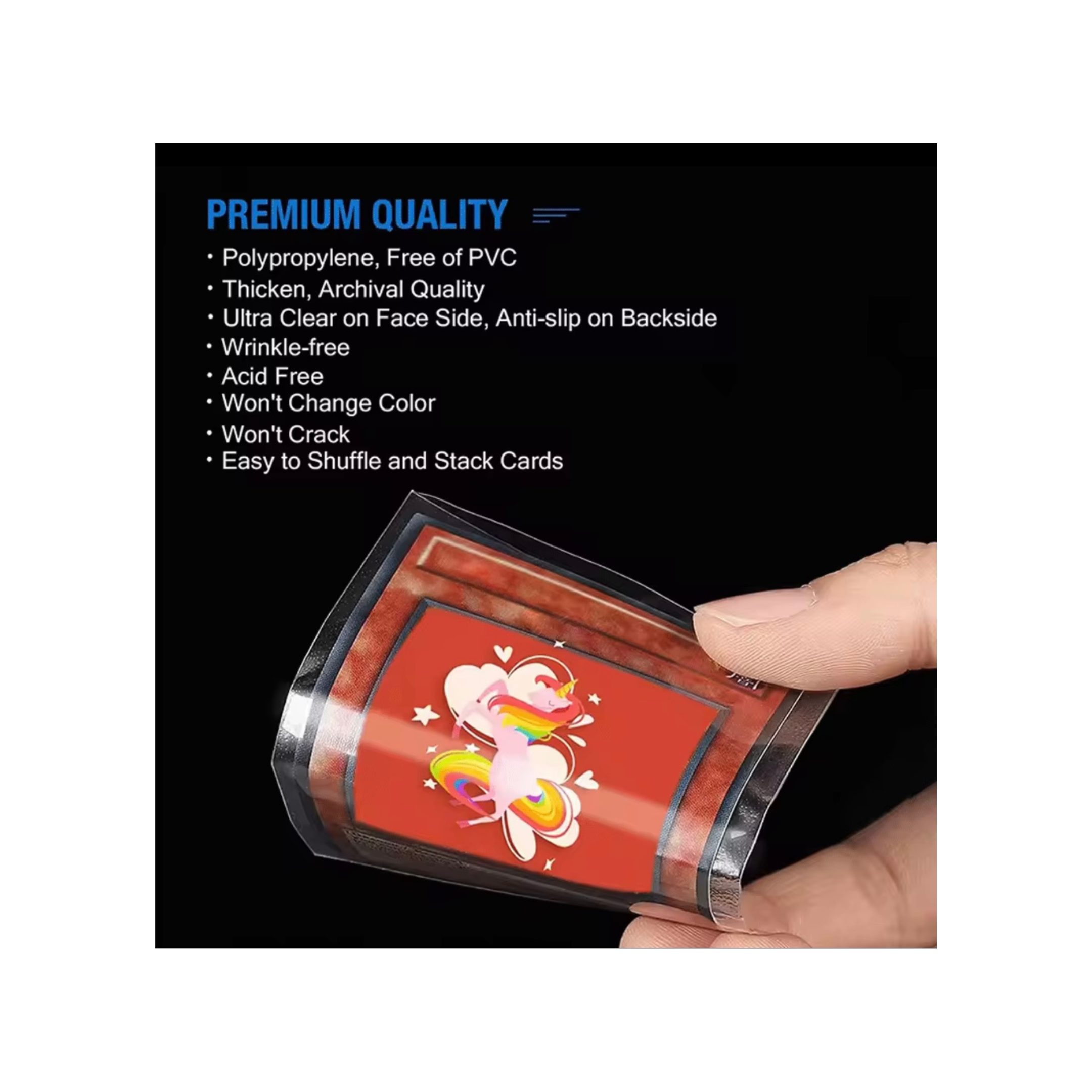 300 PCS Transparent Card Sleeves