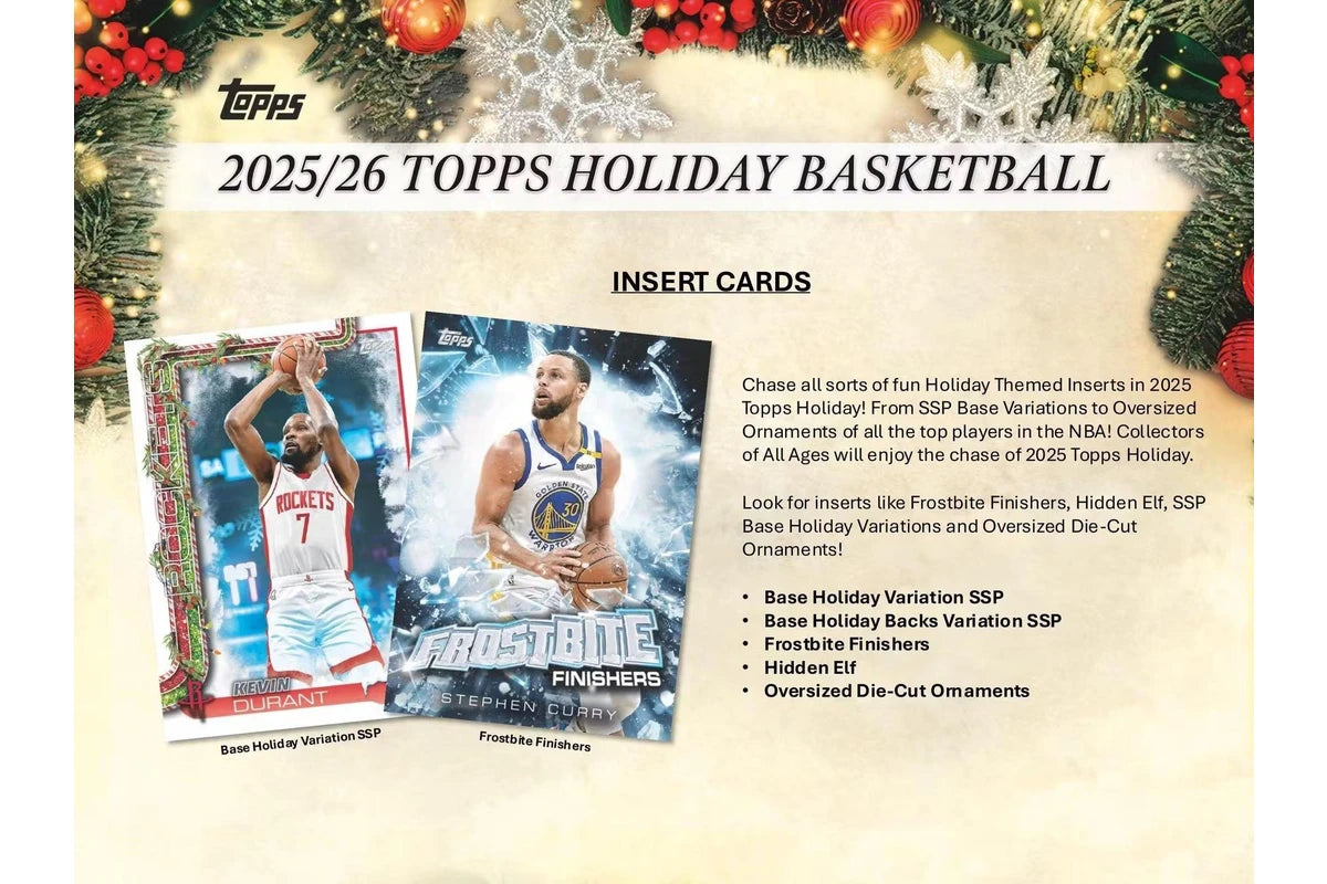 Topps 2025 / 2026 Holiday Basketball Mega Box