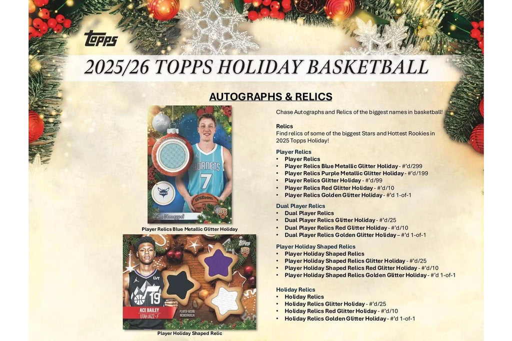 Topps 2025 / 2026 Holiday Basketball Mega Box