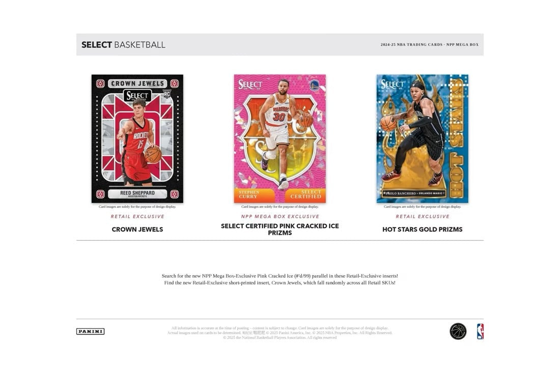 Panini 2024/2025 NBA Select Basketball Mega Box