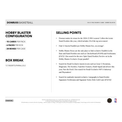 2024-25 Panini Donruss Basketball Hobby Blaster Box