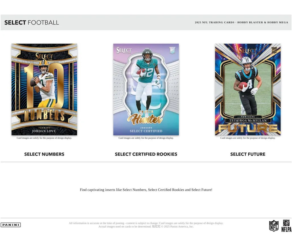 NFL 24-25 Panini Select Football Hobby Mega Box
